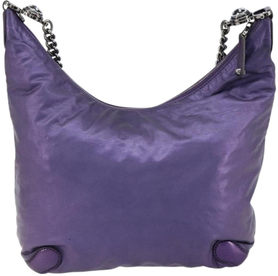 Gucci Gucci Galaxy Hobo Leather Medium Paars