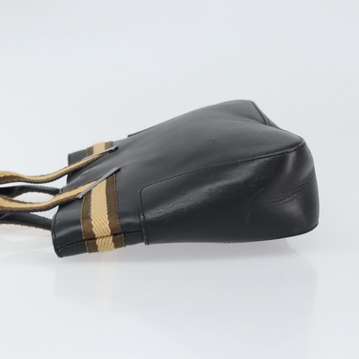 Gucci Gucci Vintage Web Tote Leather Zwart