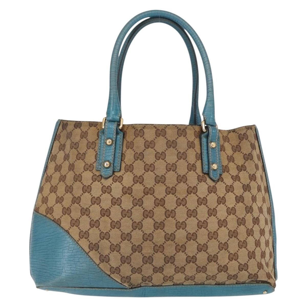 Gucci Gucci Hasler Tote GG Canvas Medium Beige
