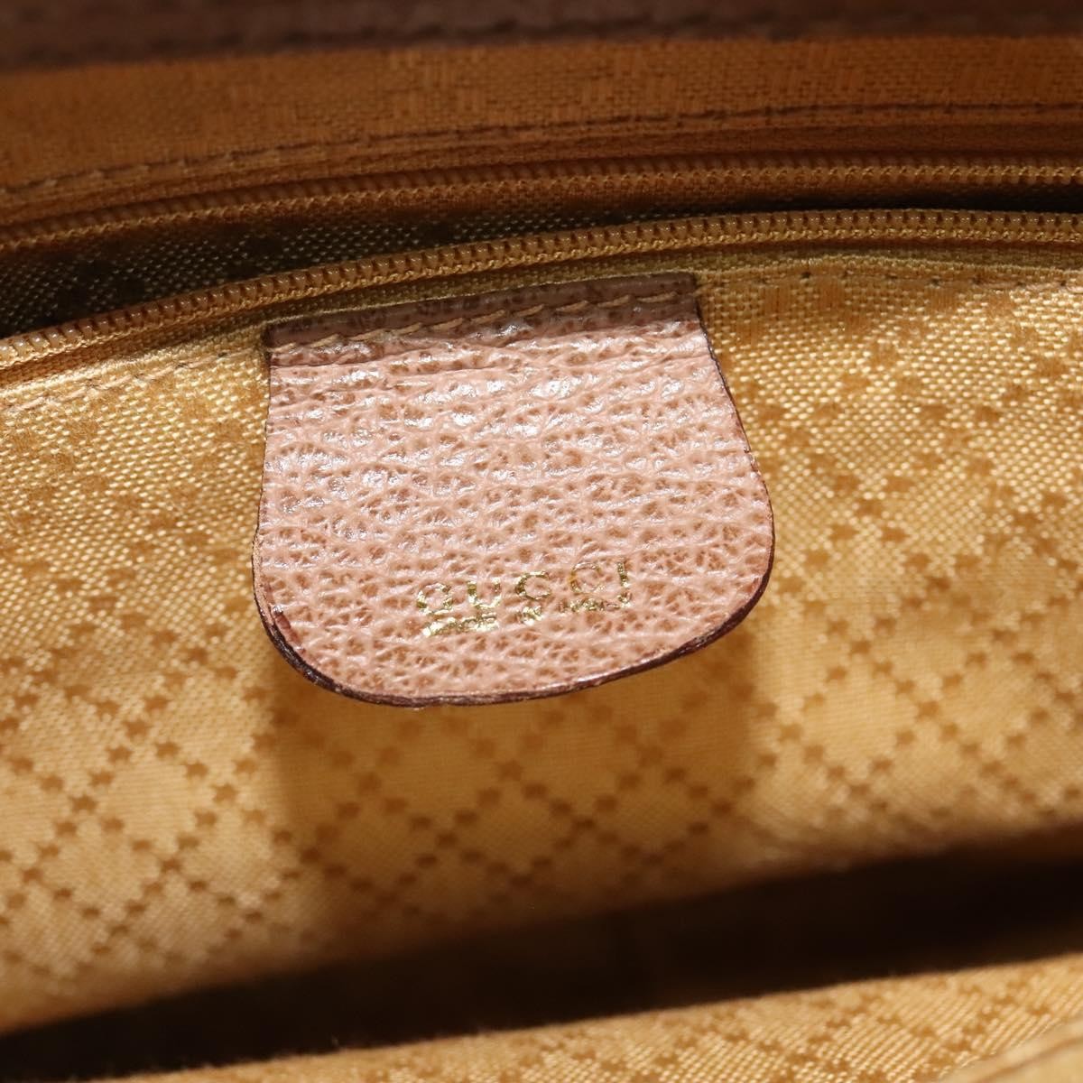 Gucci Gucci Bamboo Handle Tote Suede Bruin