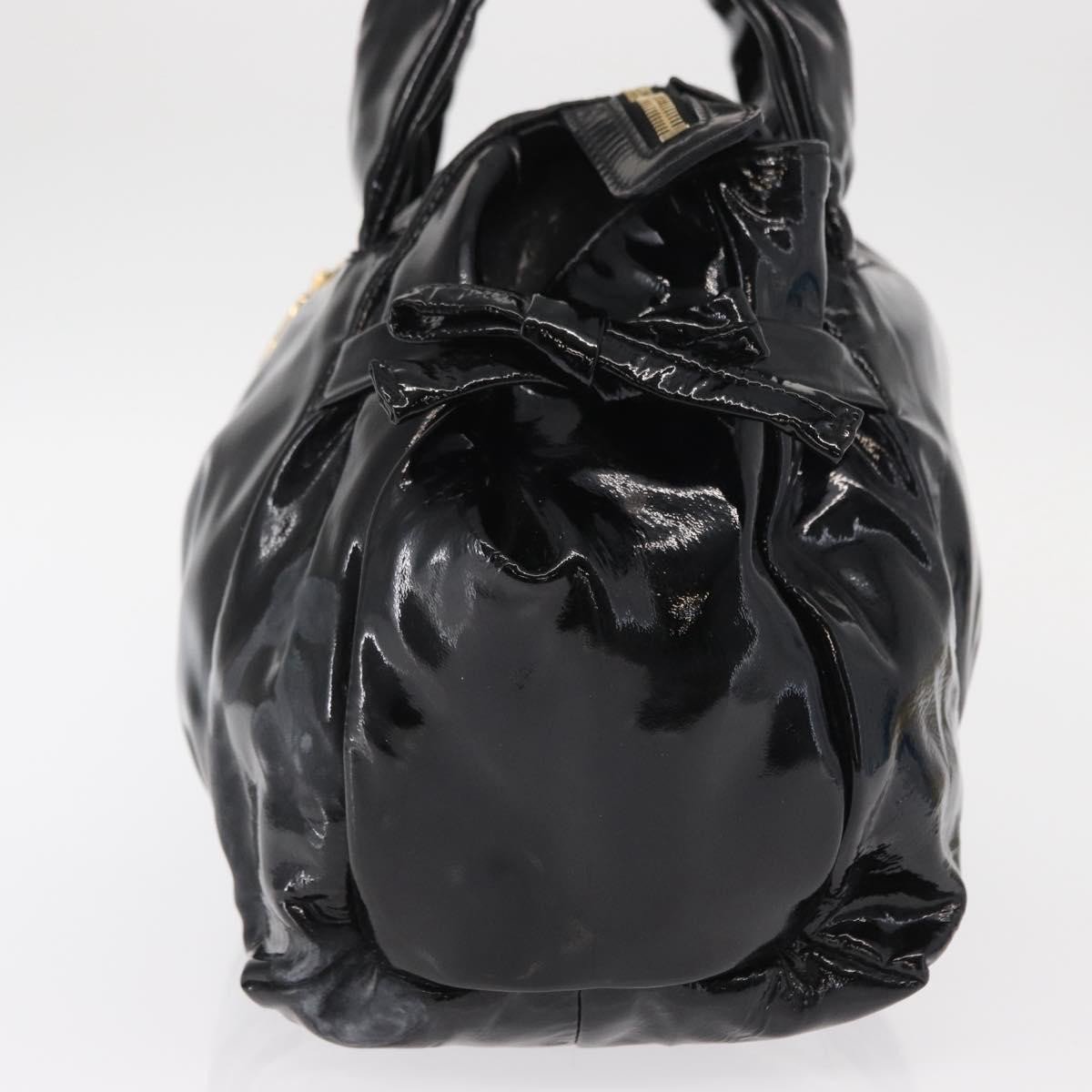 Gucci Gucci Hysteria Convertible Top Handle Bag Patent Small Zwart