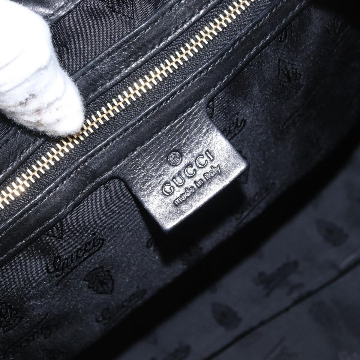 Gucci Gucci Hysteria Convertible Top Handle Bag Patent Small Zwart