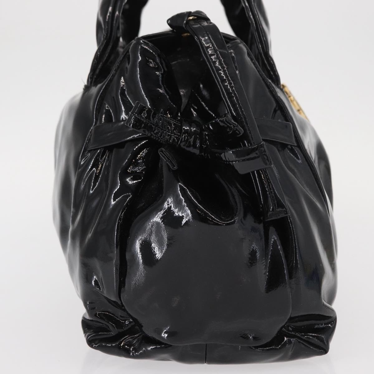 Gucci Gucci Hysteria Convertible Top Handle Bag Patent Small Zwart