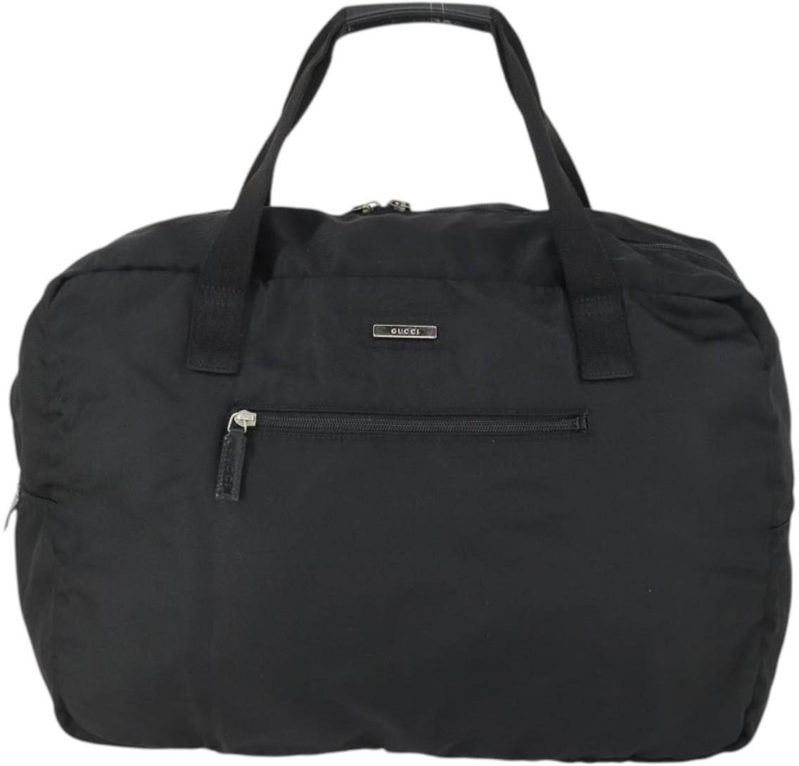 Gucci Gucci Vintage Travel bag Nylon Zwart