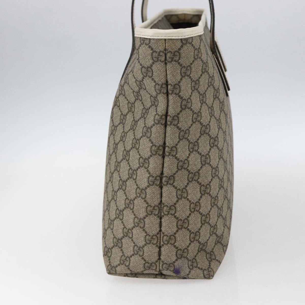 Gucci Gucci Plus Tote GG Coated Canvas with Leather Small Beige