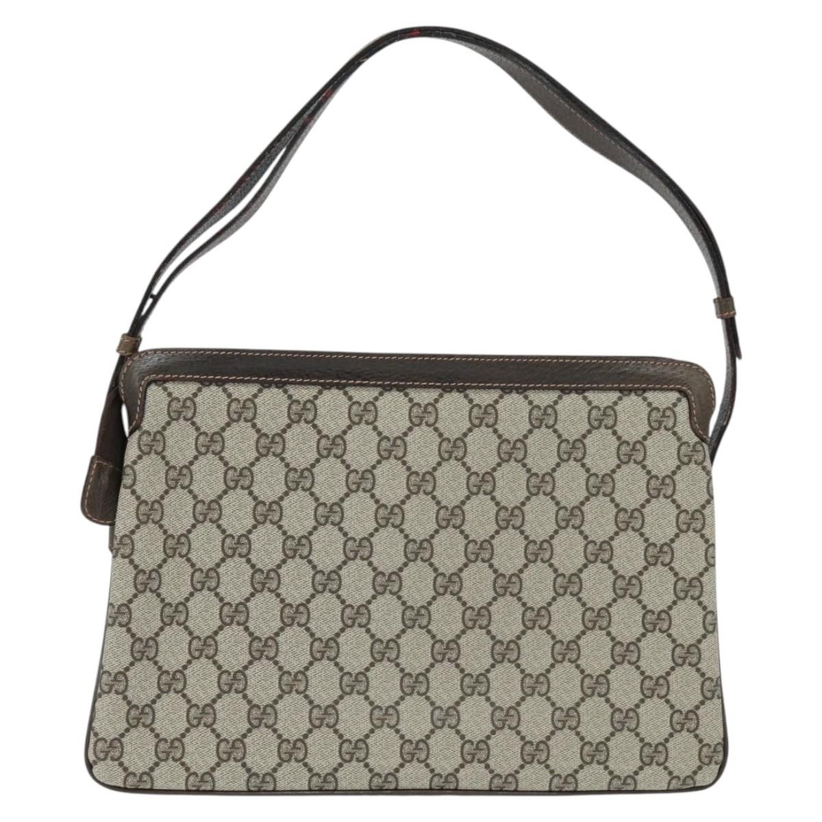 Gucci Ophidia Zip Shoulder Bag GG Coated Canvas Medium Beige