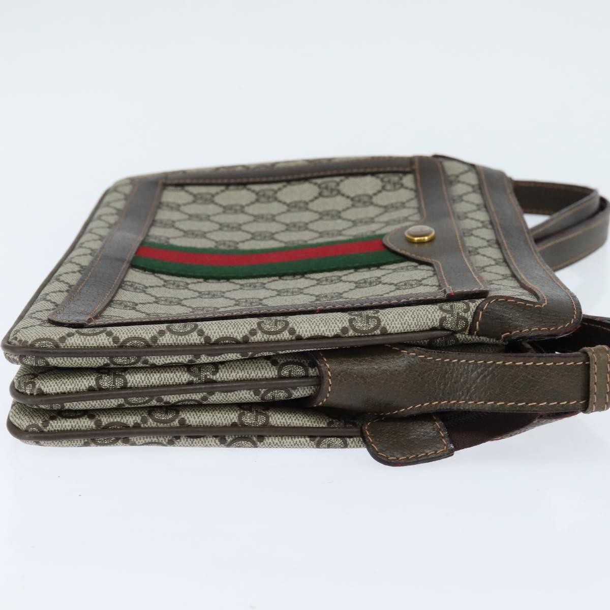 Gucci Ophidia Zip Shoulder Bag GG Coated Canvas Medium Beige