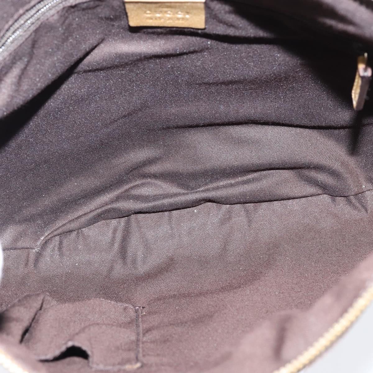 Gucci Gucci D Ring Messenger Bag GG Coated Canvas Small Goud