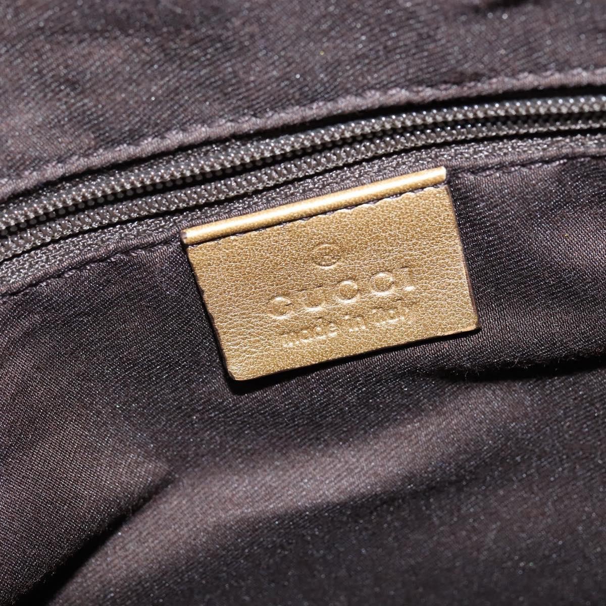 Gucci Gucci D Ring Messenger Bag GG Coated Canvas Small Goud