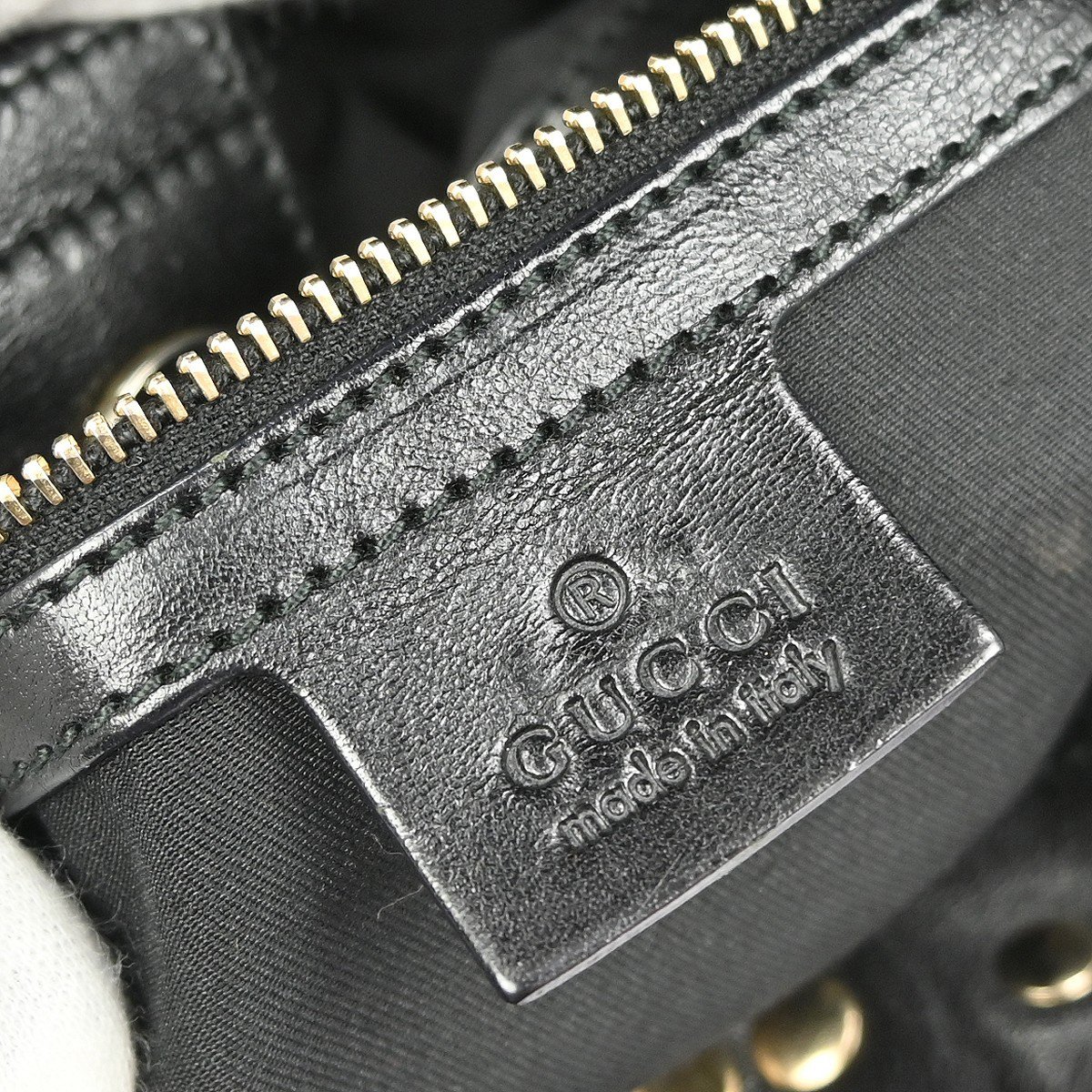 Gucci Gucci Pelham Tote Studded GG Canvas Medium Zwart