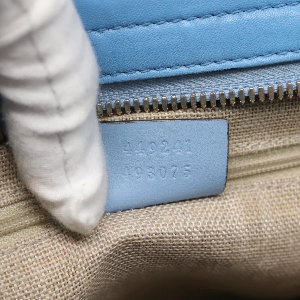 Gucci Gucci Bree Convertible Tote Microguccissima Leather Blauw