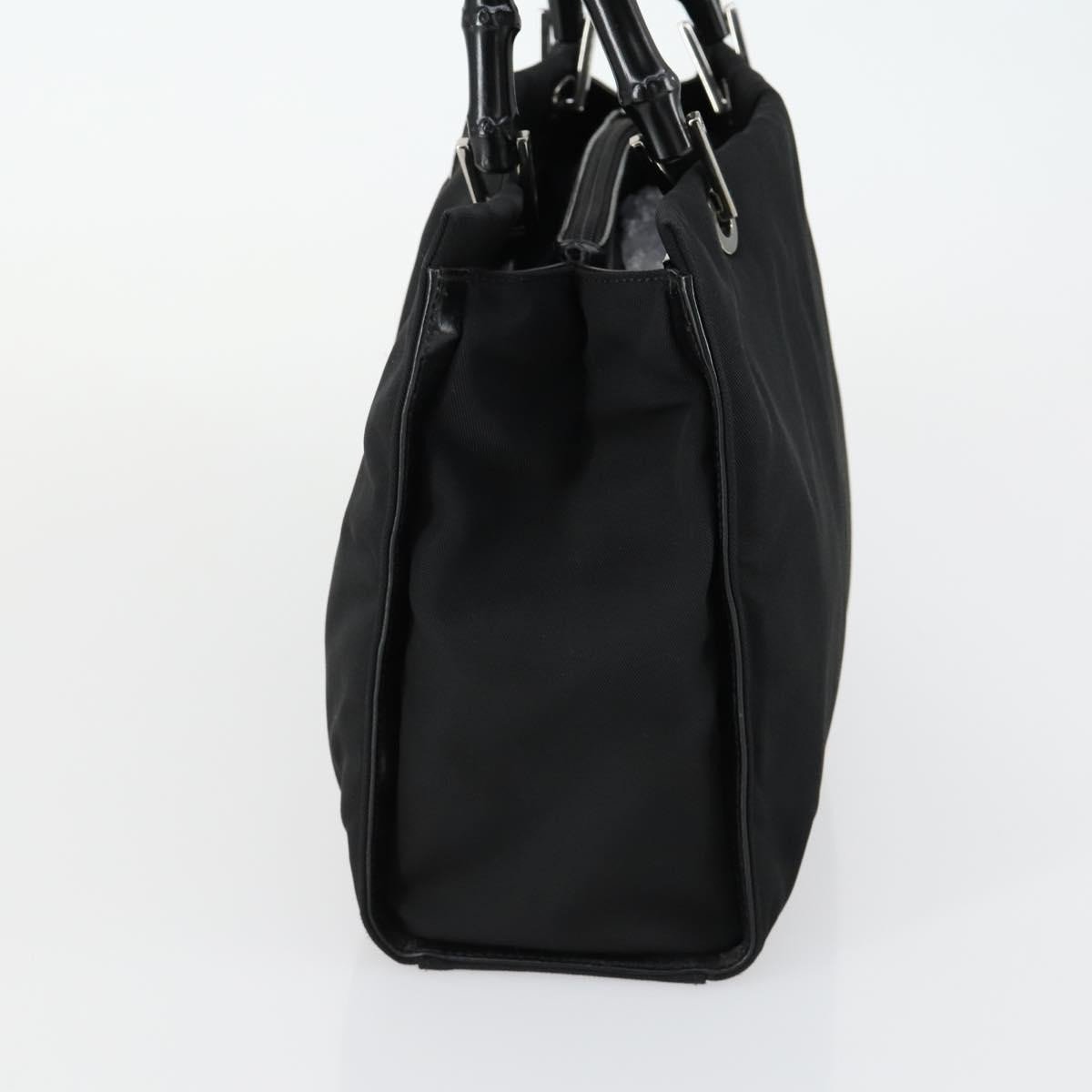 Gucci Gucci Bamboo Handle Tote nylon medium Zwart