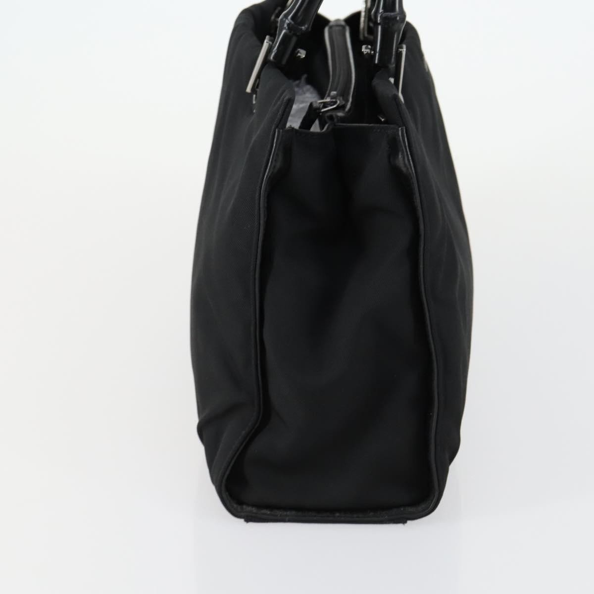 Gucci Gucci Bamboo Handle Tote nylon medium Zwart