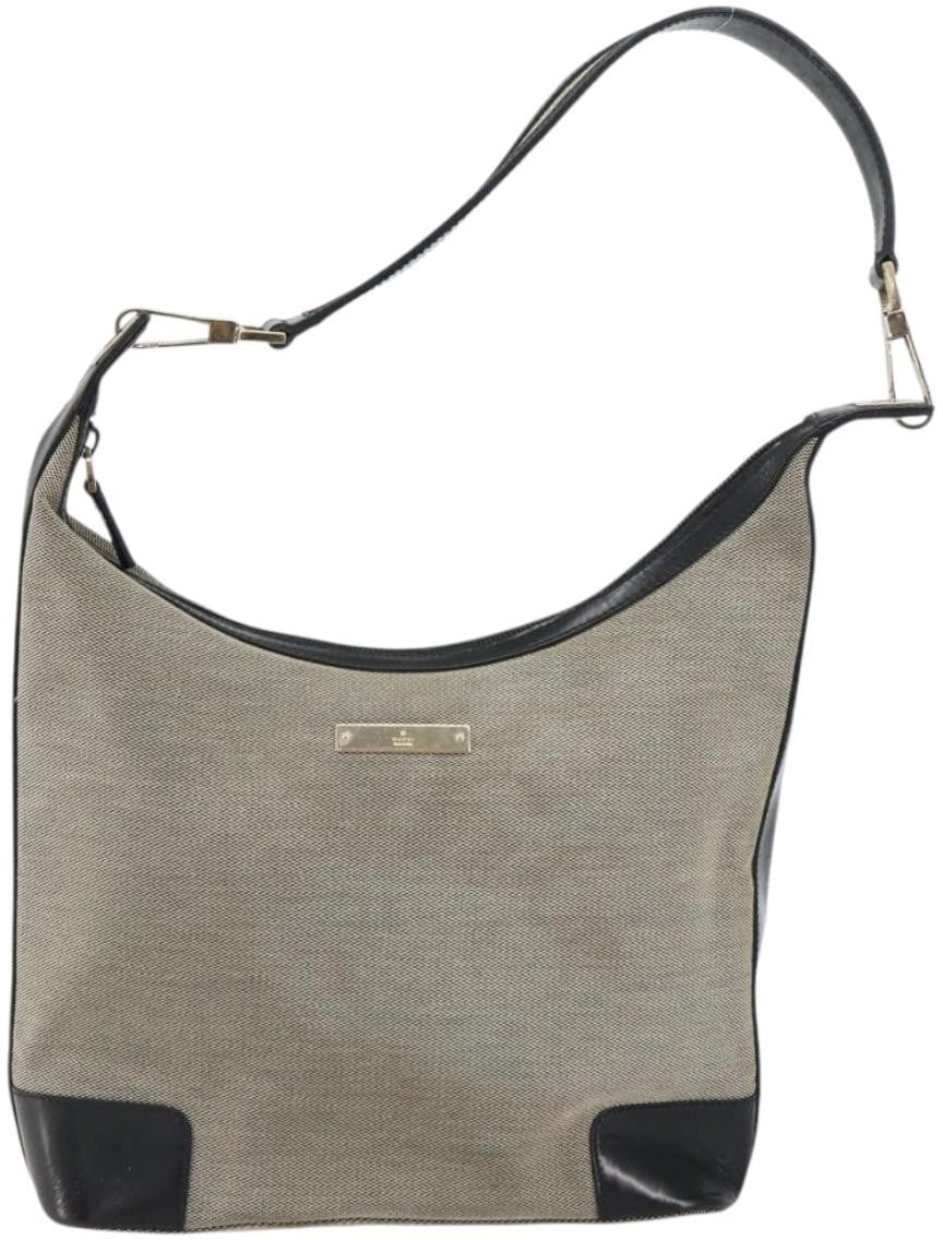 Gucci Gucci Vintage Hobo Canvas Grijs