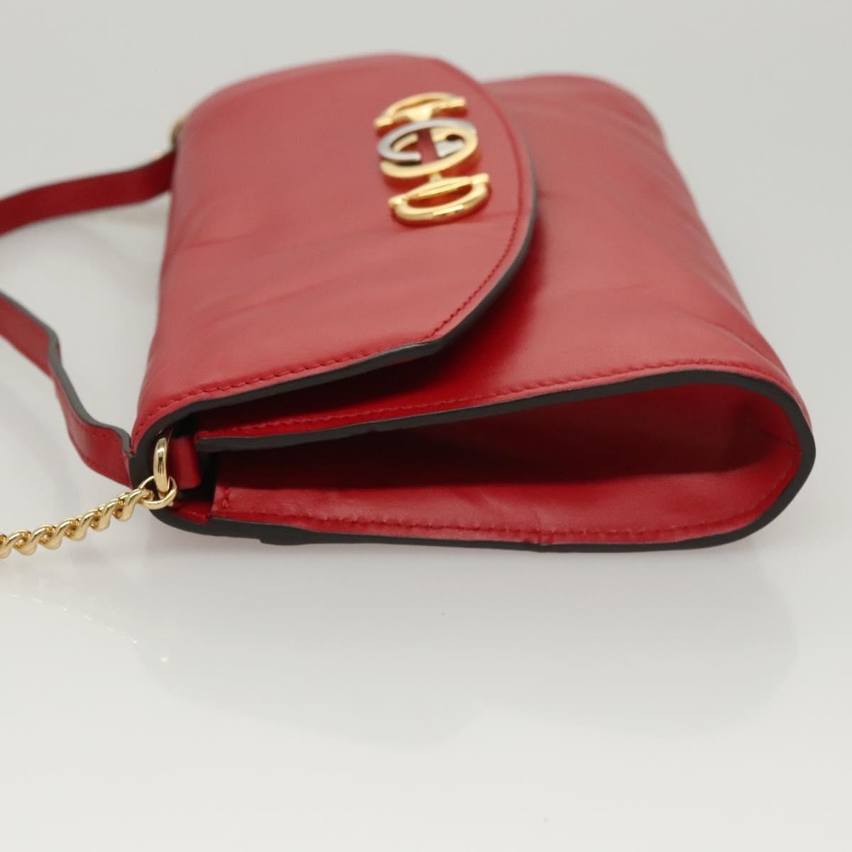 Gucci Gucci Zumi Shoulder Bag Leather Small Rood