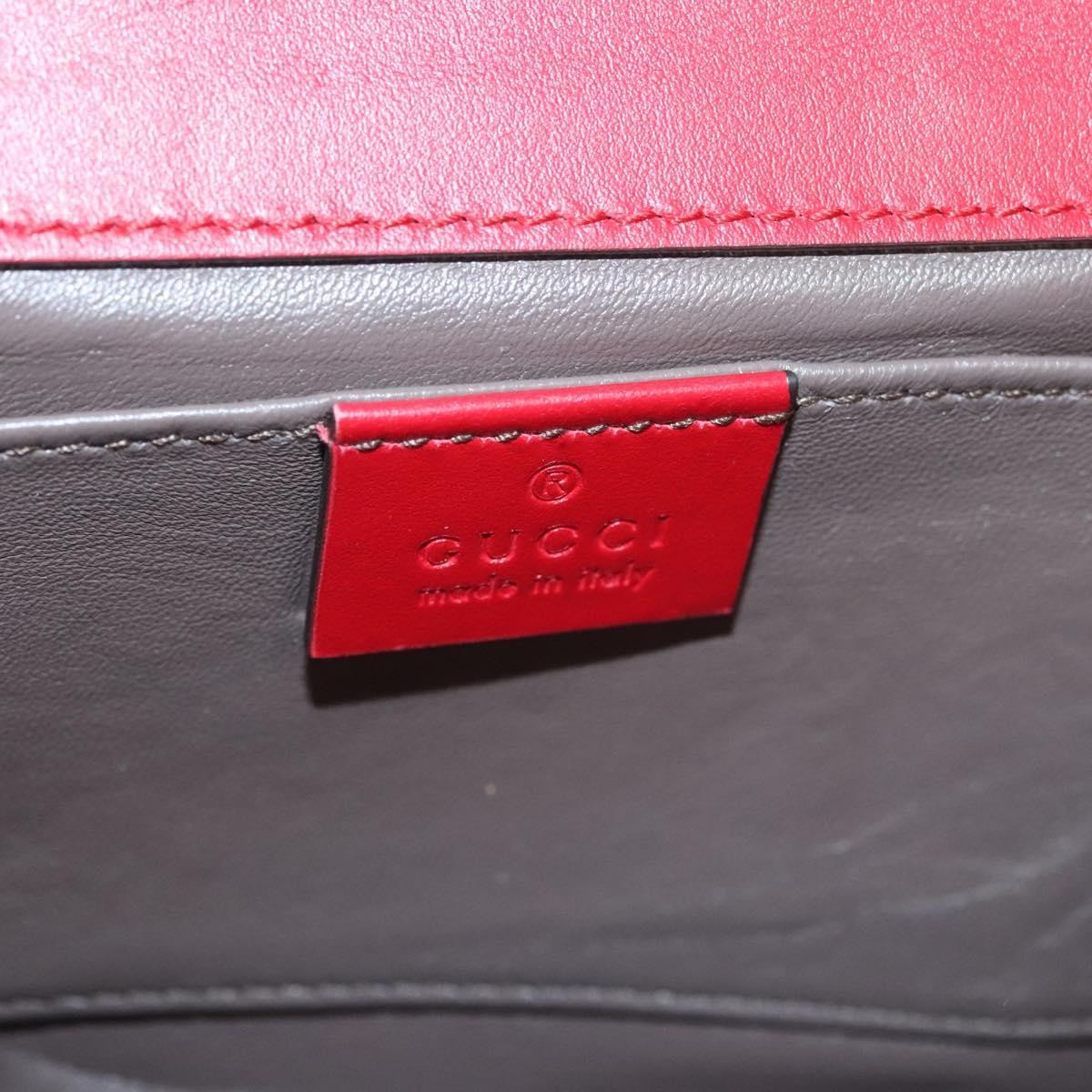 Gucci Gucci Zumi Shoulder Bag Leather Small Rood