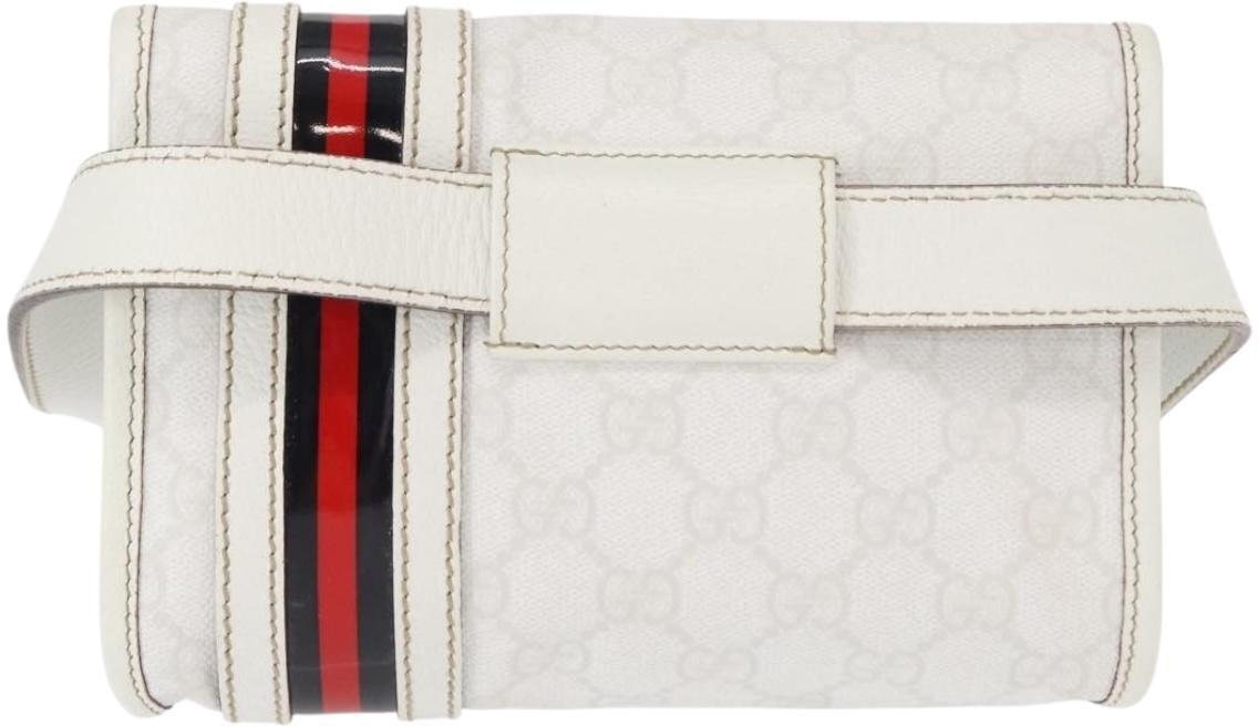 Gucci Gucci Sherry Line Waist Bag GG Canvas Wit