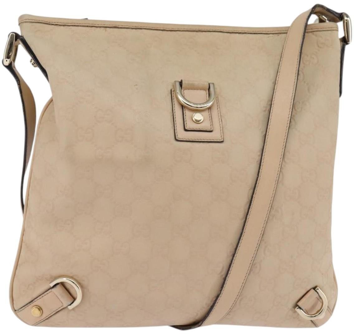 Gucci Gucci Abbey D-Ring Messenger Bag Guccissima leather Beige