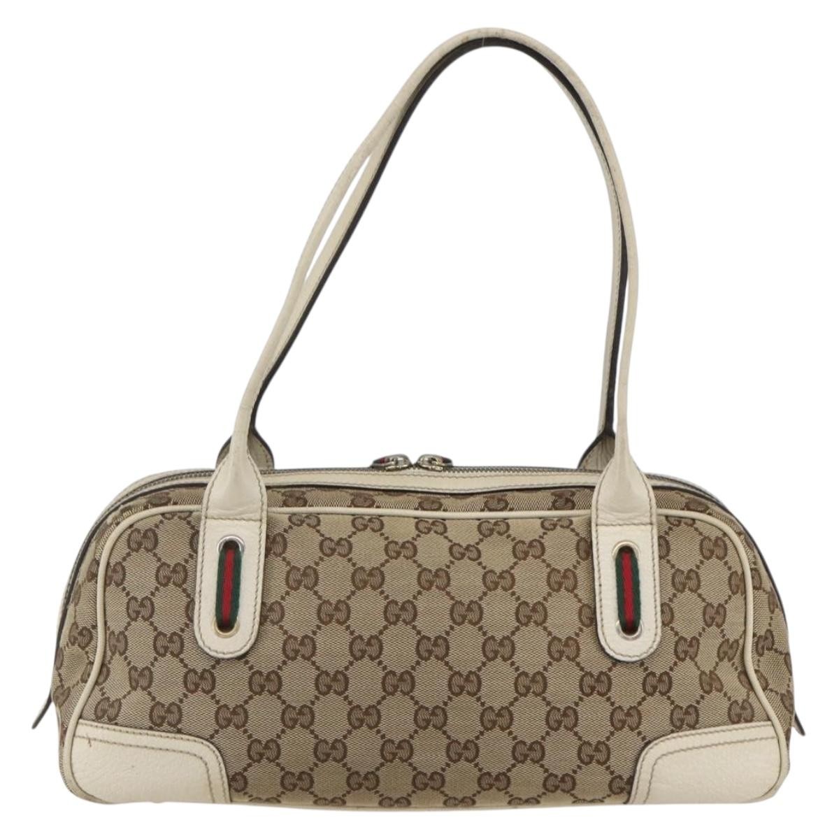 Gucci Gucci Princy Boston Bag GG Canvas Large Beige