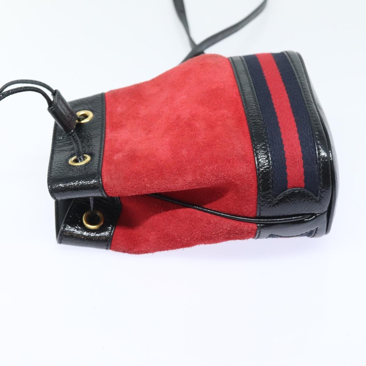 Gucci Gucci Ophidia Bucket Bag Suede Mini Rood