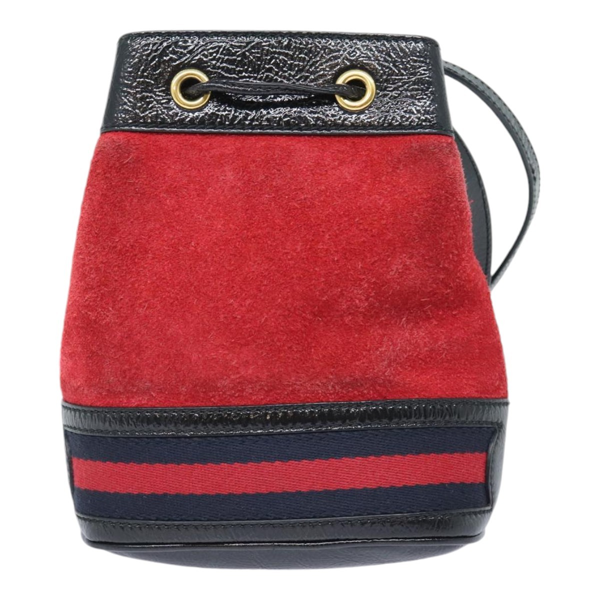 Gucci Gucci Ophidia Bucket Bag Suede Mini Rood