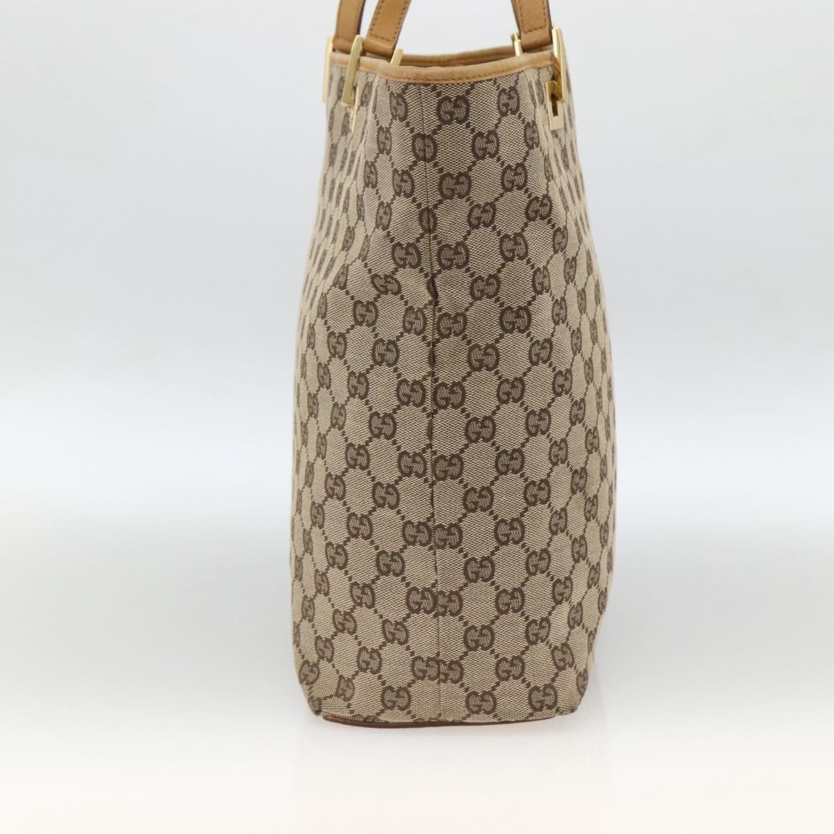 Gucci Vintage Bucket Shopping Tote GG Canvas Medium Beige