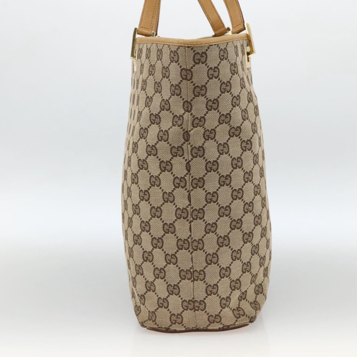 Gucci Vintage Bucket Shopping Tote GG Canvas Medium Beige