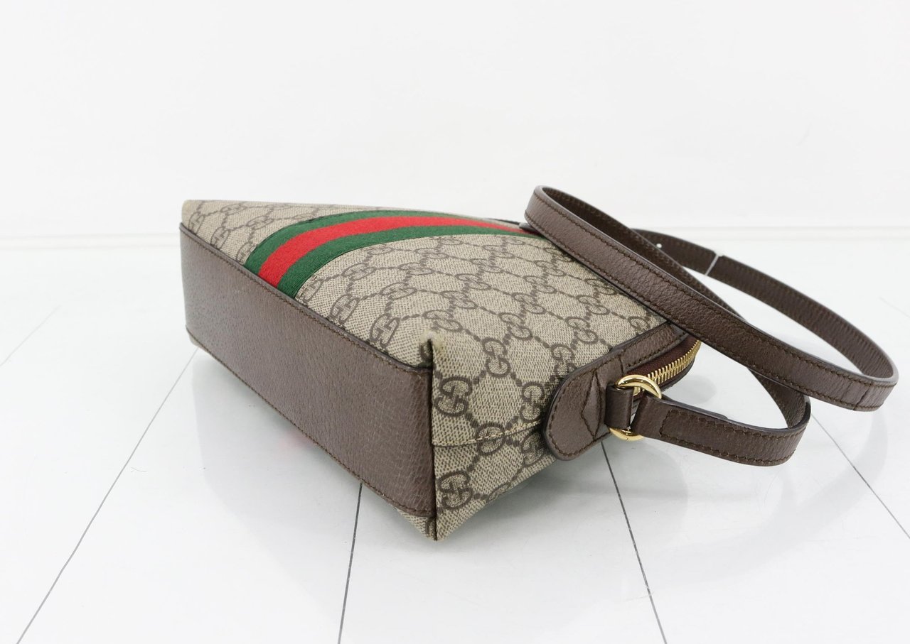 Gucci Ophidia Dome Shoulder GG Coated Canvas Small Divers