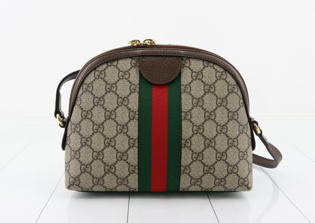 Gucci Ophidia Dome Shoulder GG Coated Canvas Small Divers