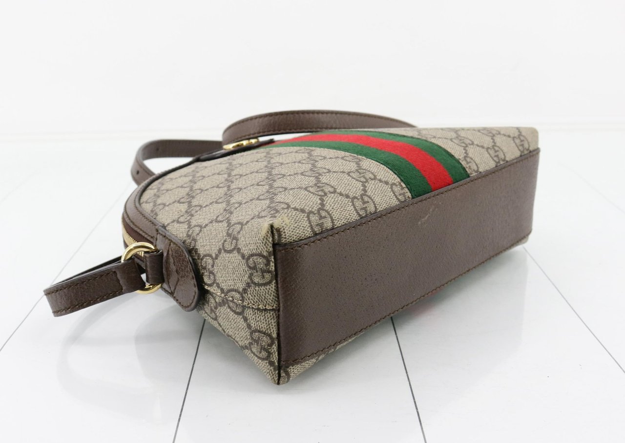 Gucci Ophidia Dome Shoulder GG Coated Canvas Small Divers