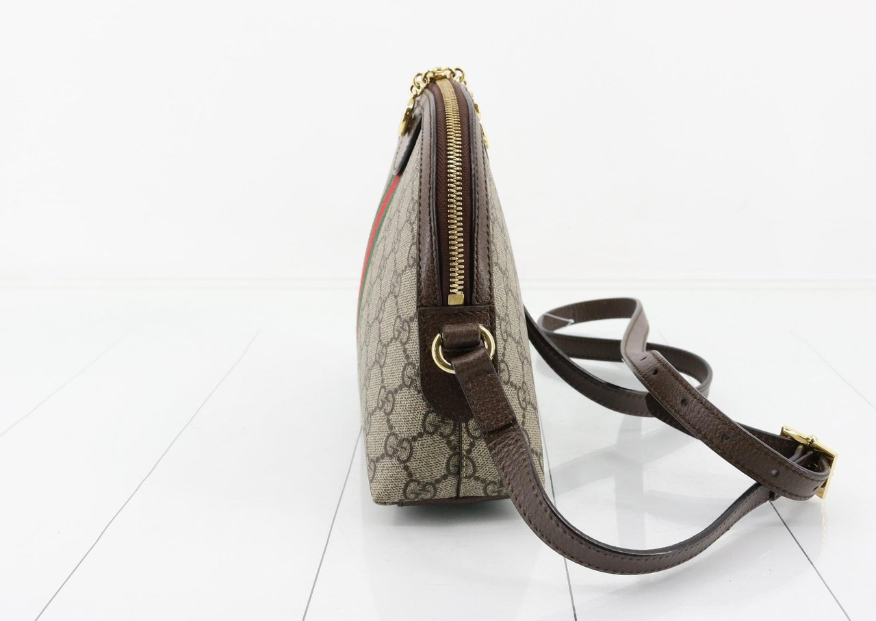 Gucci Ophidia Dome Shoulder GG Coated Canvas Small Divers