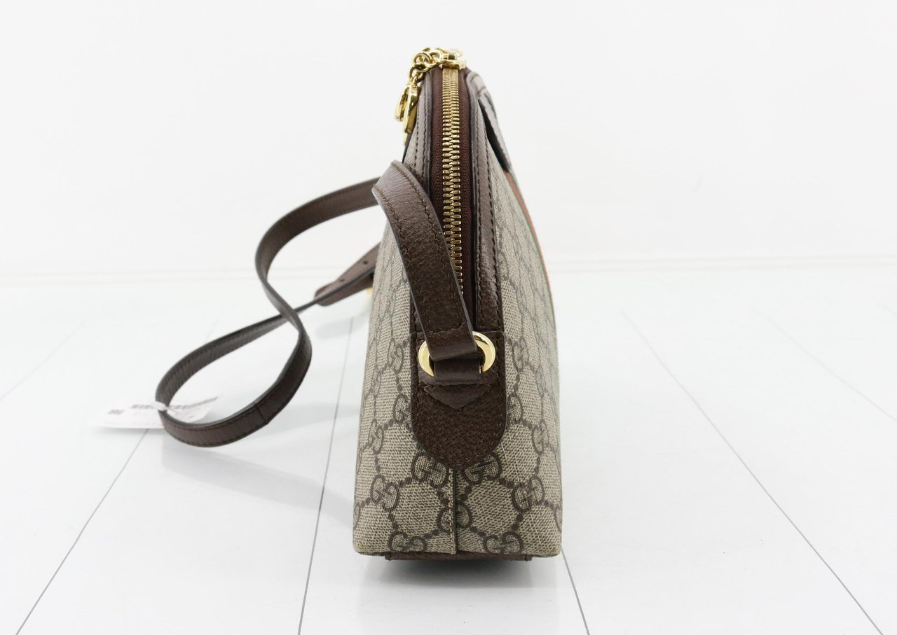Gucci Ophidia Dome Shoulder GG Coated Canvas Small Divers