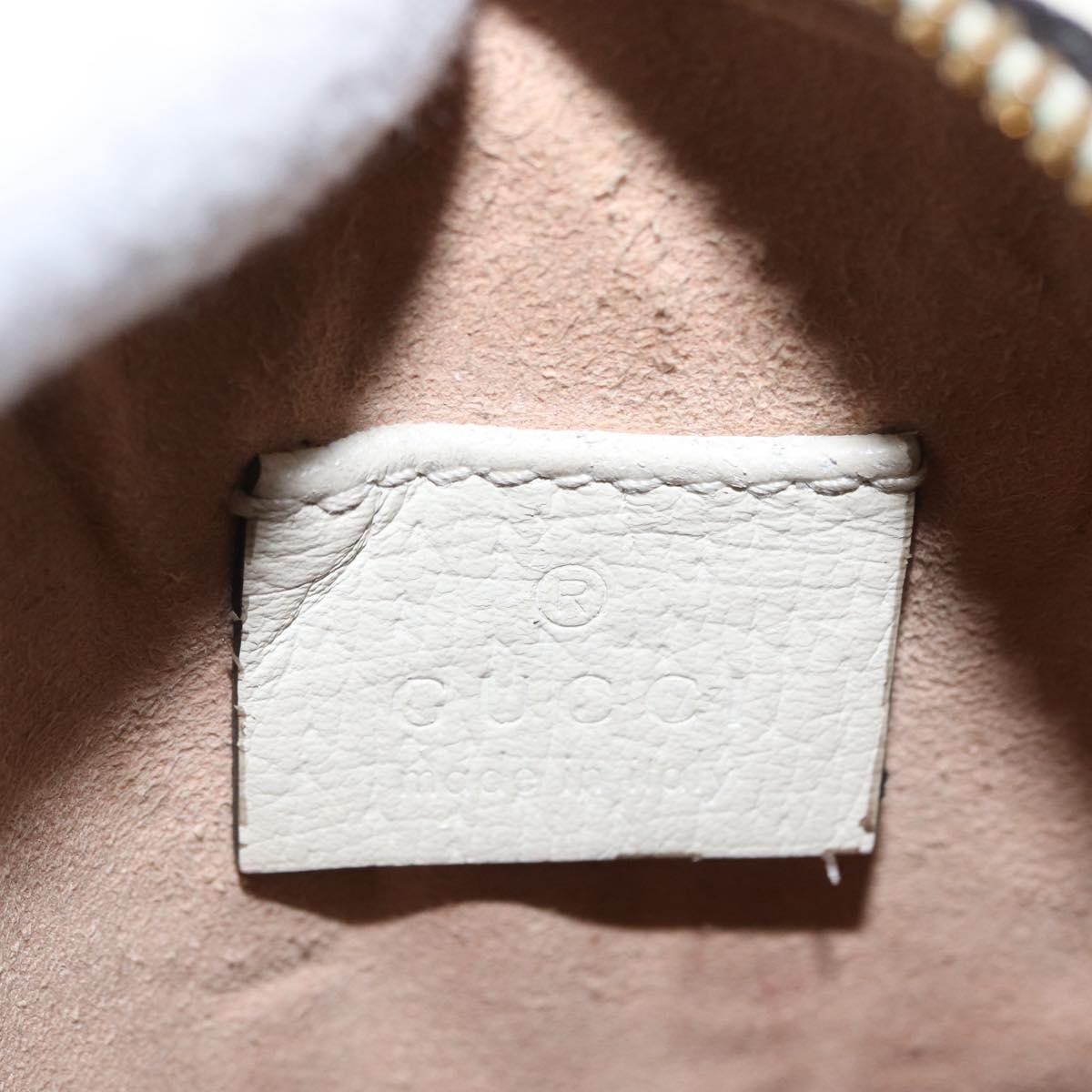 Gucci Gucci Ophidia Round Shoulder Bag Leather Mini Wit