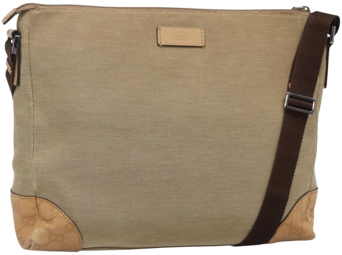 Gucci Gucci Original Messenger GG Canvas Medium Beige