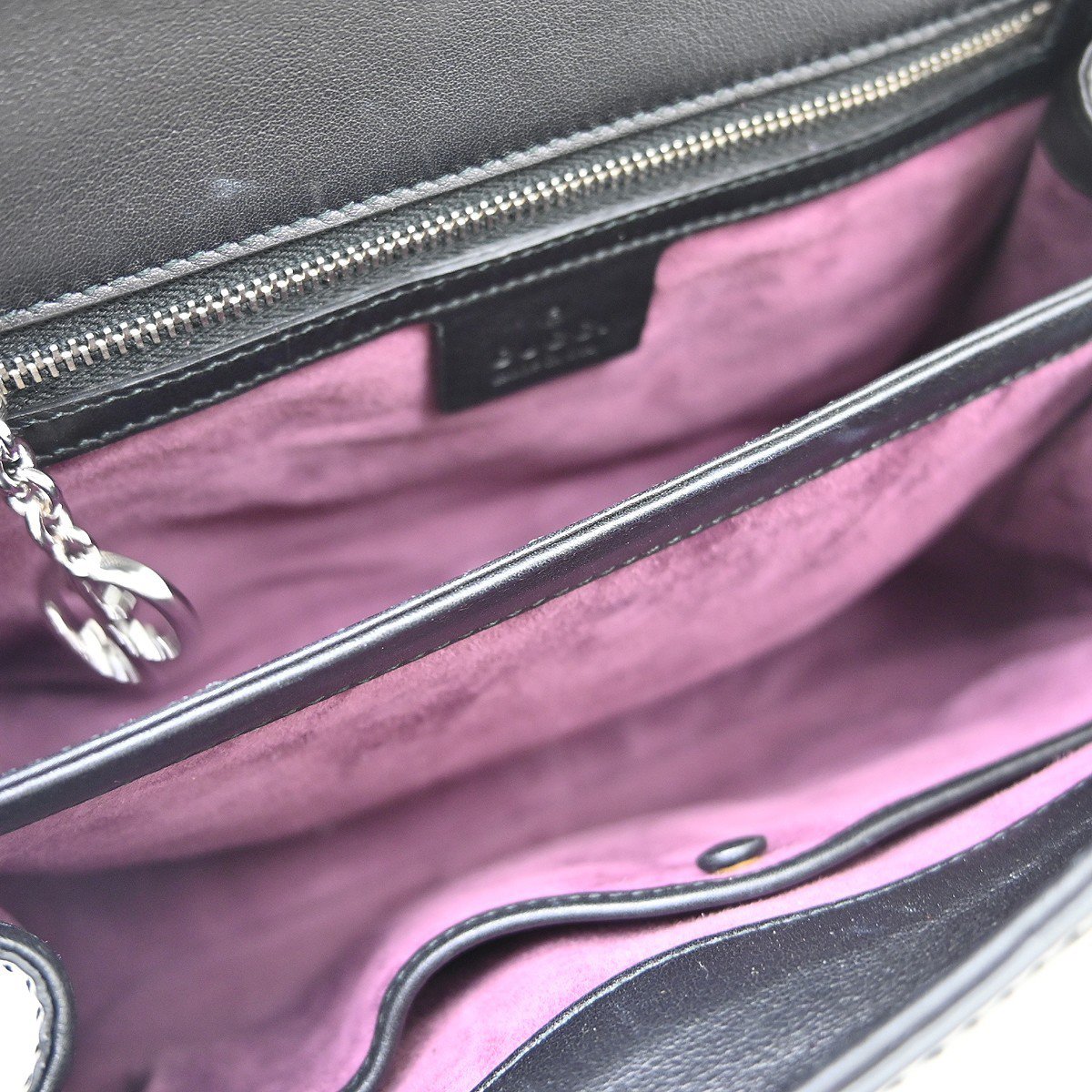 Gucci Lady Lock Satchel Leather Small Zwart
