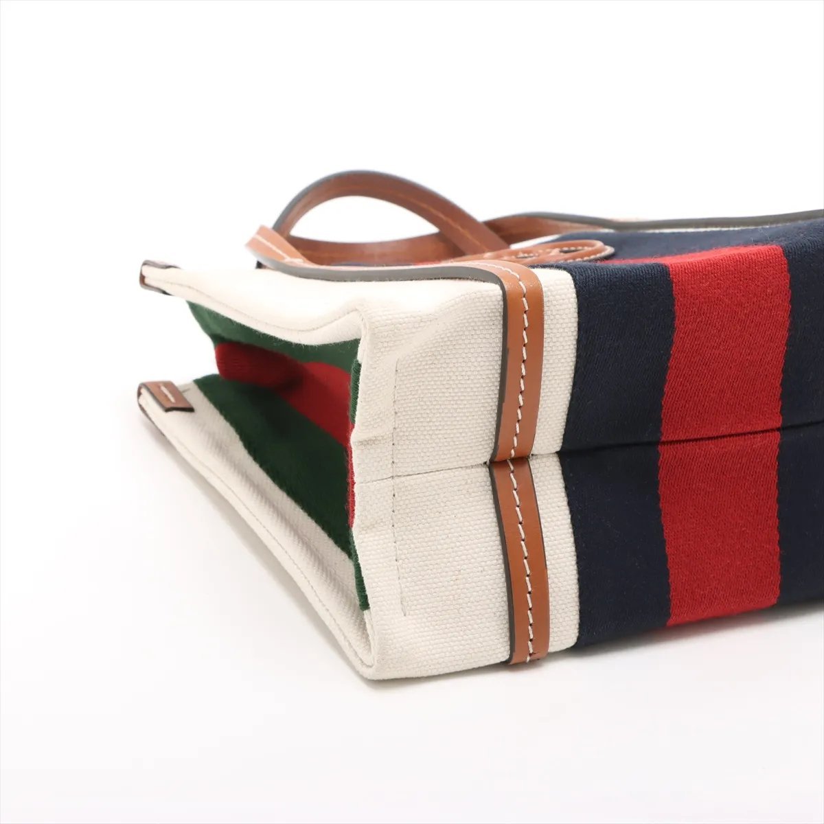 Gucci Interlocking G Web Tote Canvas Mini Beige