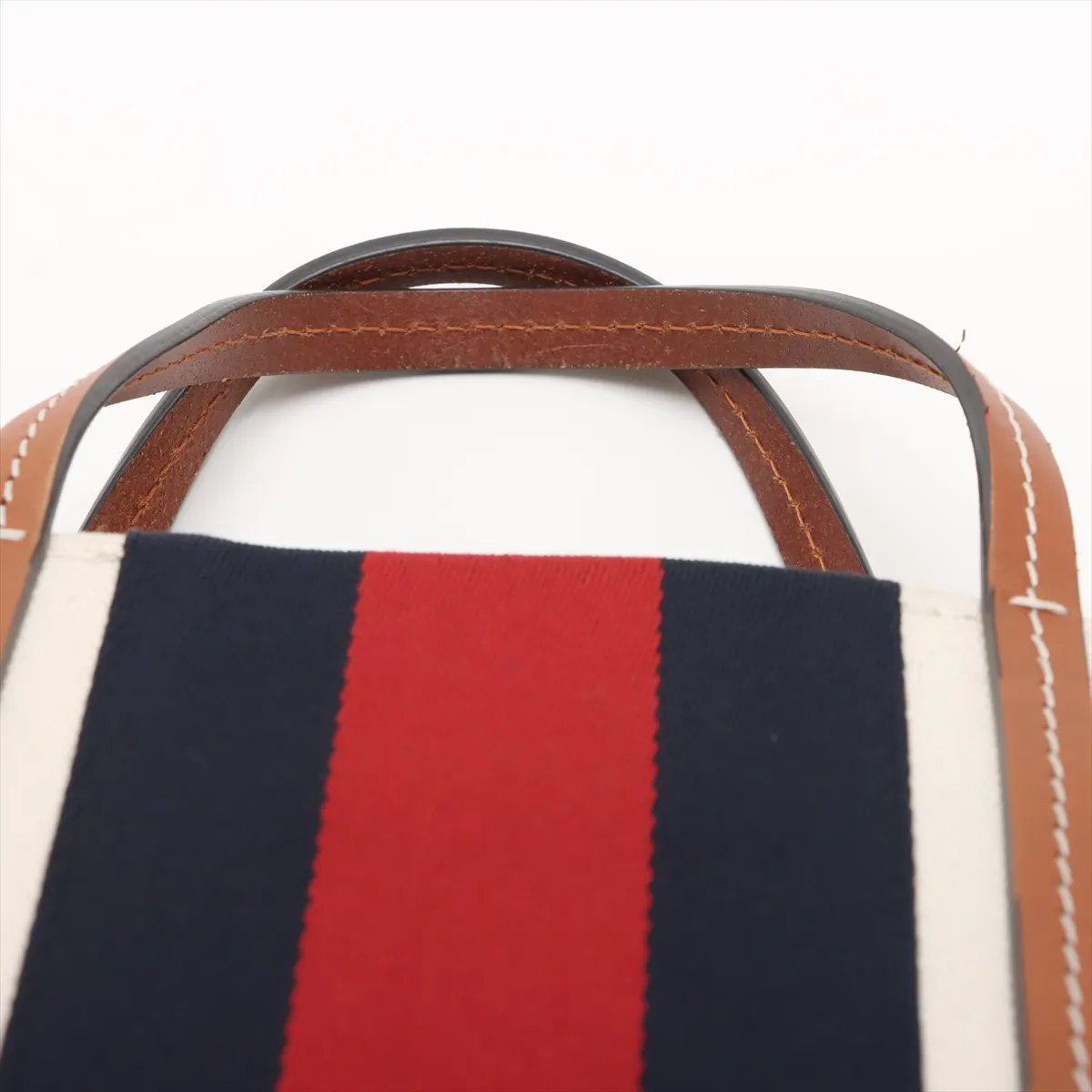 Gucci Interlocking G Web Tote Canvas Mini Beige