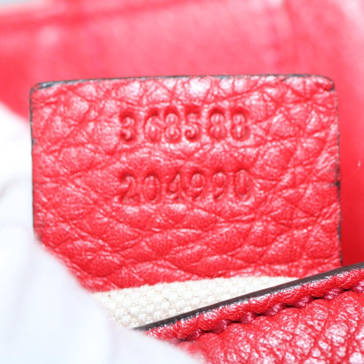 Gucci Gucci Soho Drawstring Backpack Leather Large Rood