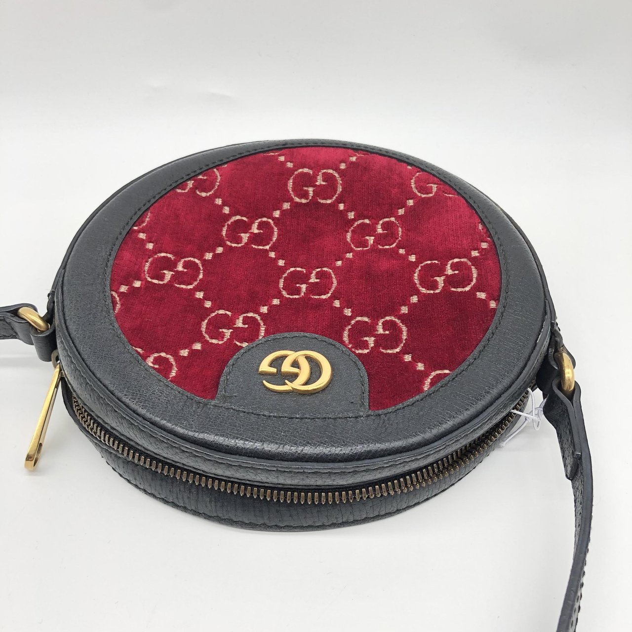 Gucci GG Marmont Round Velvet and Leather Divers
