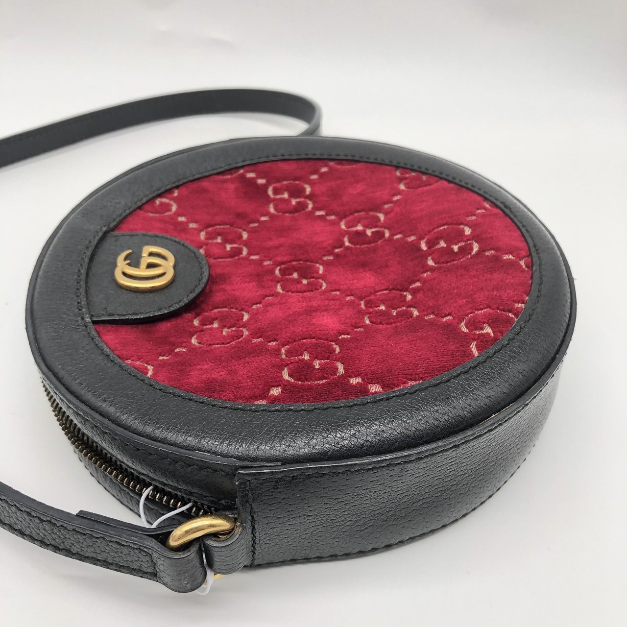 Gucci GG Marmont Round Velvet and Leather Divers