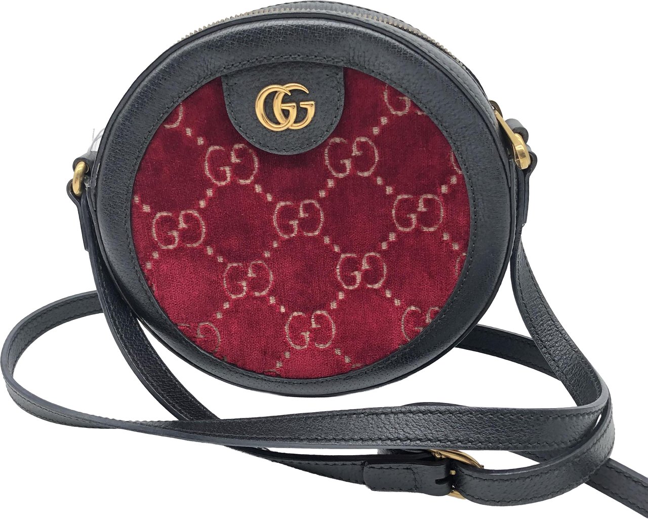 Gucci GG Marmont Round Velvet and Leather Divers