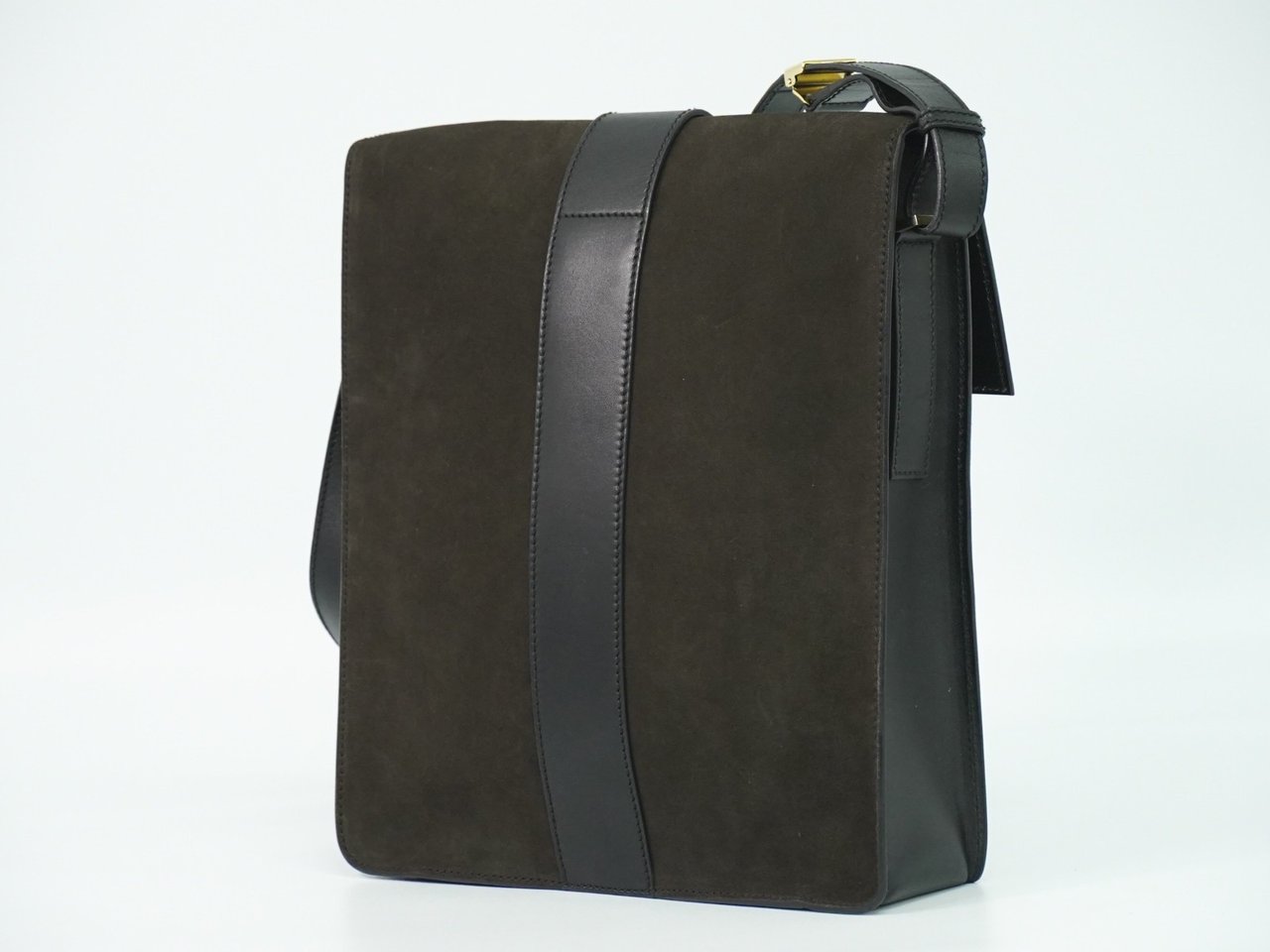 Gucci Gucci Tiger Head Shoulder bag Suede Bruin