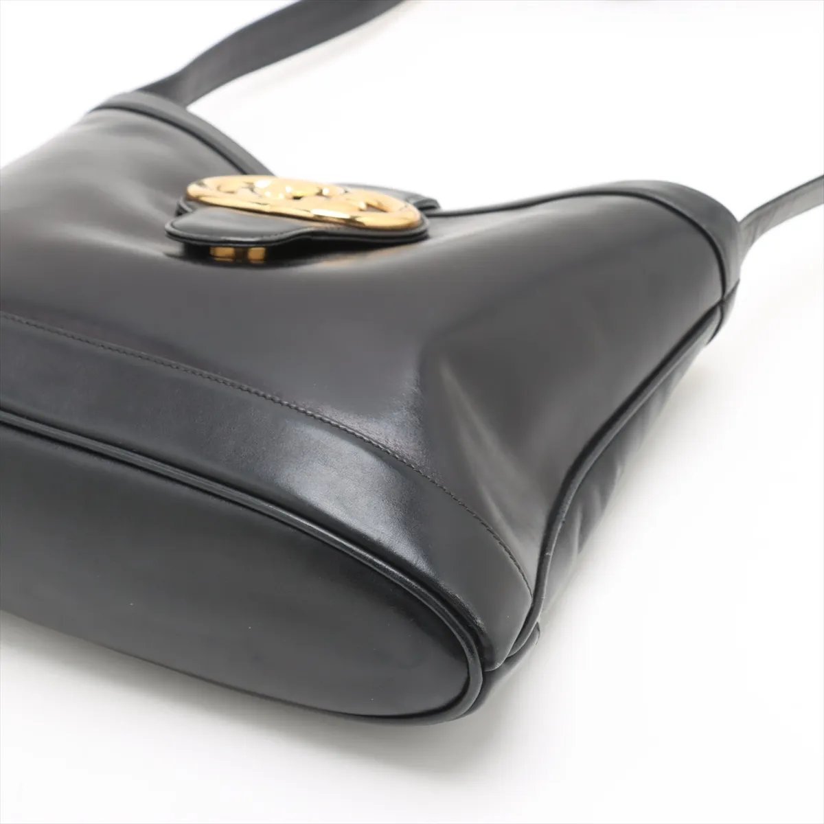 Gucci Old Gucci Suede and Leather Zwart