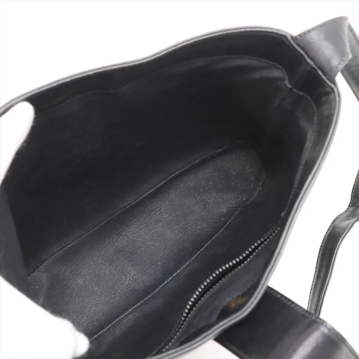 Gucci Old Gucci Suede and Leather Zwart