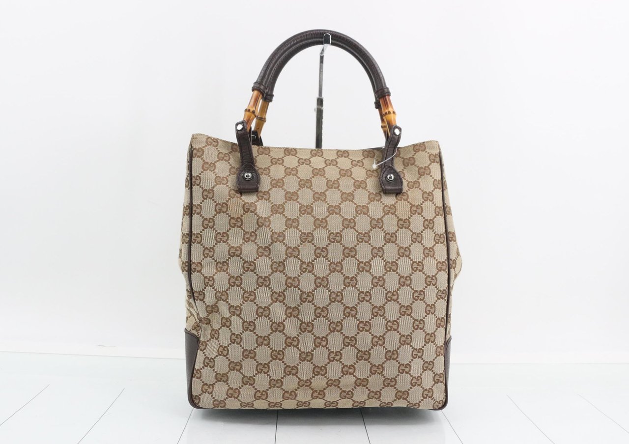 Gucci Bamboo shopper Leather Bruin