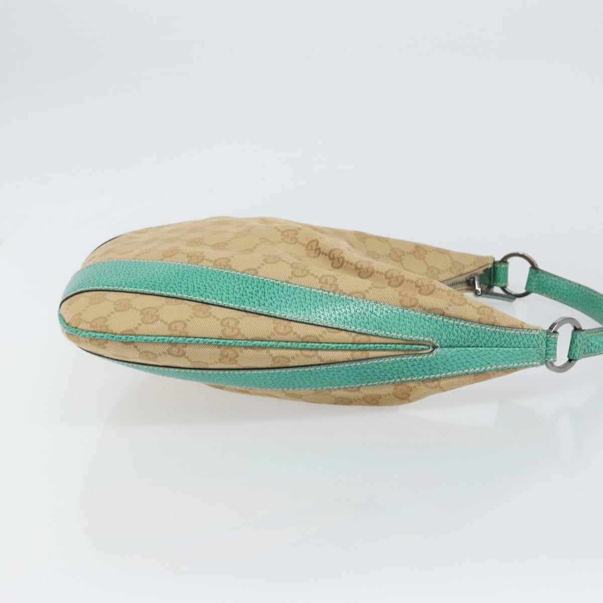 Gucci Gucci Vintage Zip Hobo GG Canvas with Leather XL Beige