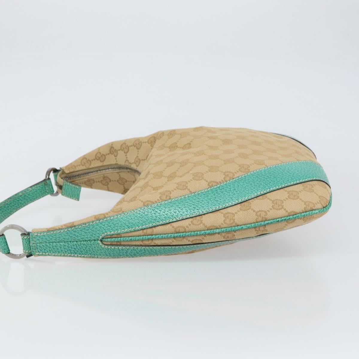 Gucci Gucci Vintage Zip Hobo GG Canvas with Leather XL Beige