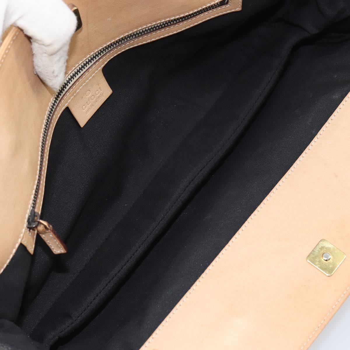 Gucci Gucci Horsebit Bracket Tote GG Canvas Medium Zwart