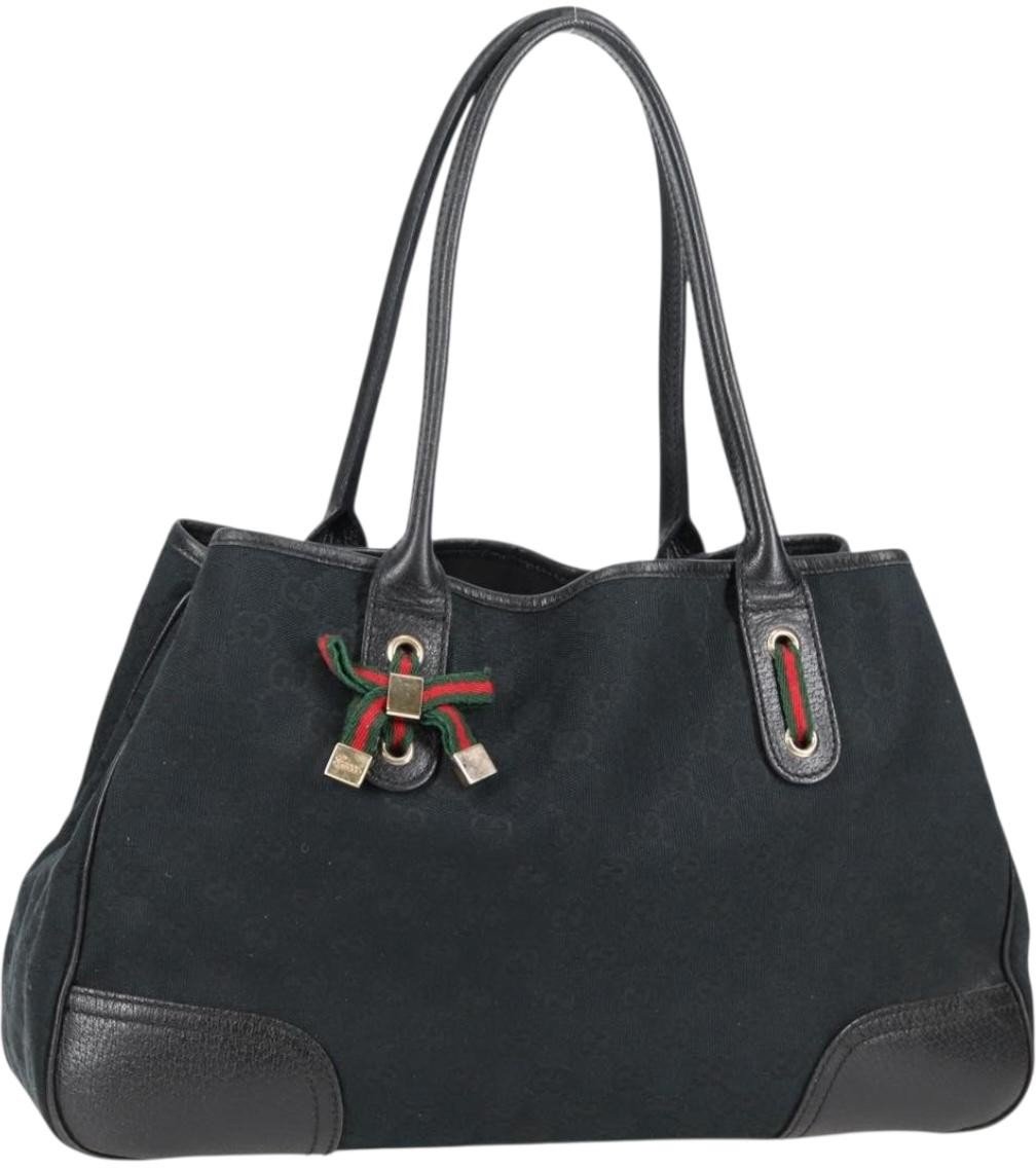 Gucci Gucci Princy Tote GG Coated Canvas Medium Zwart