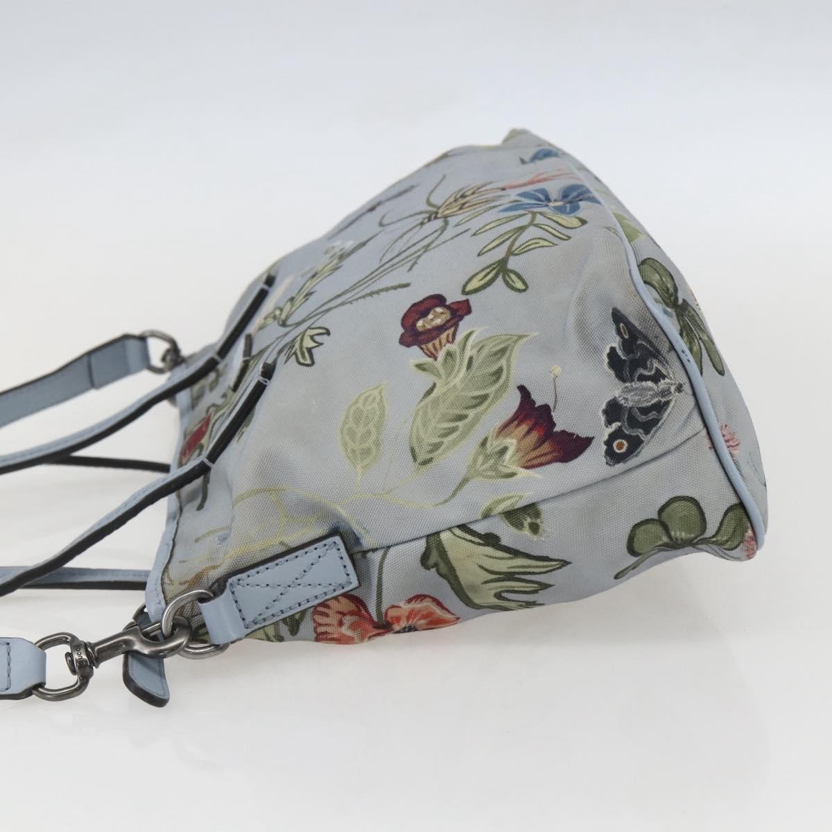 Gucci Gucci Convertible Zip Tote Flora Canvas Medium Blauw